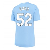 Manchester City Oscar Bobb #52 Replica Home Shirt Ladies 2023-24 Short Sleeve